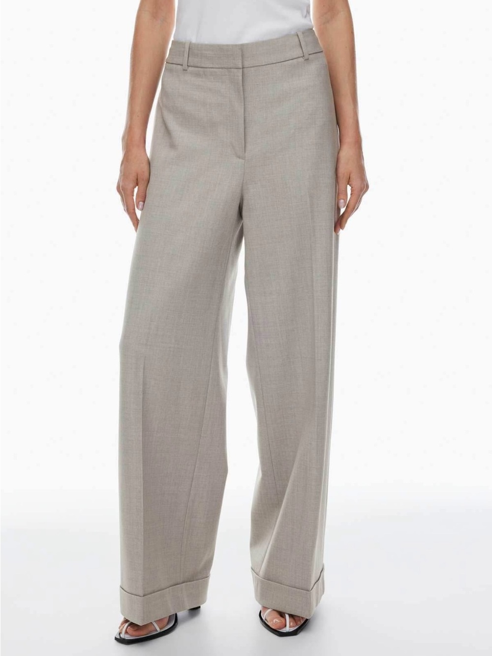 Aritzia Wide-Leg Pants in Grey